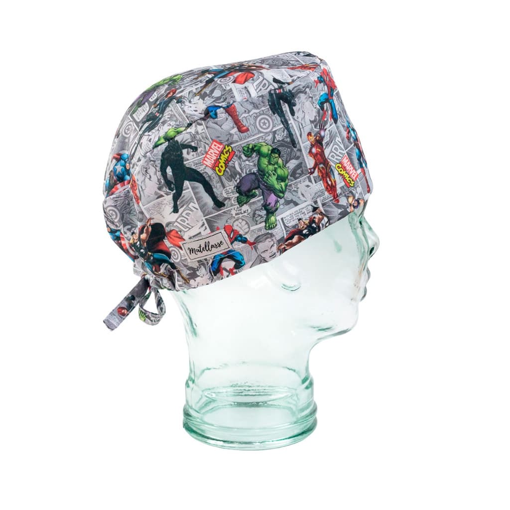 Touca gorro cirúrgico - Marvel Comics Personagens Vingadores