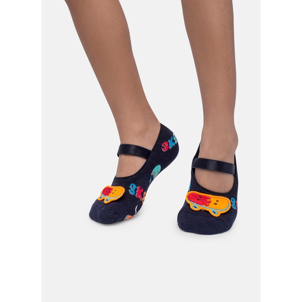 Meia Sapatilha com Aplique Infantil Skate - Puket