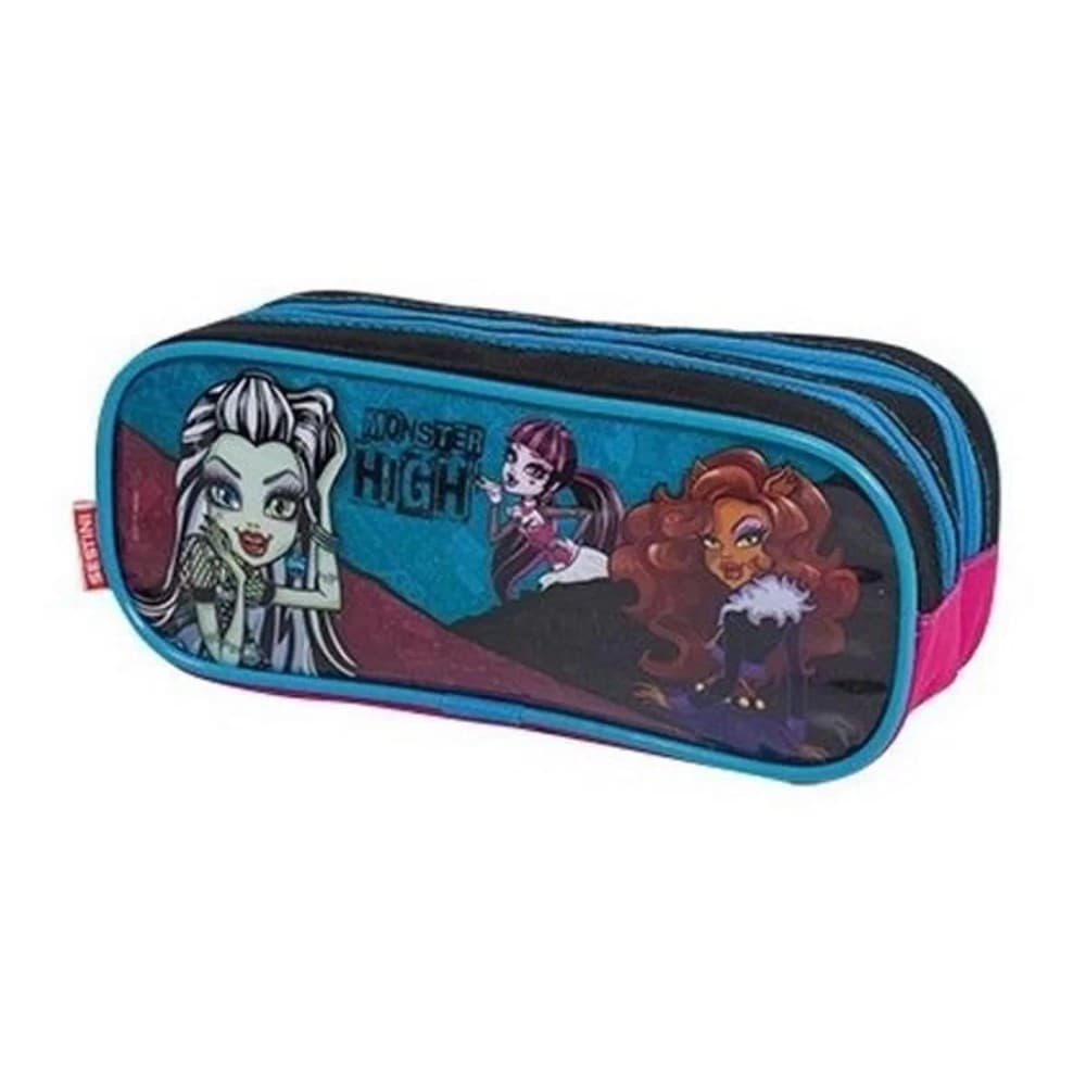 Estojo Escolar De Lápis Necessaire Infantil Monster High