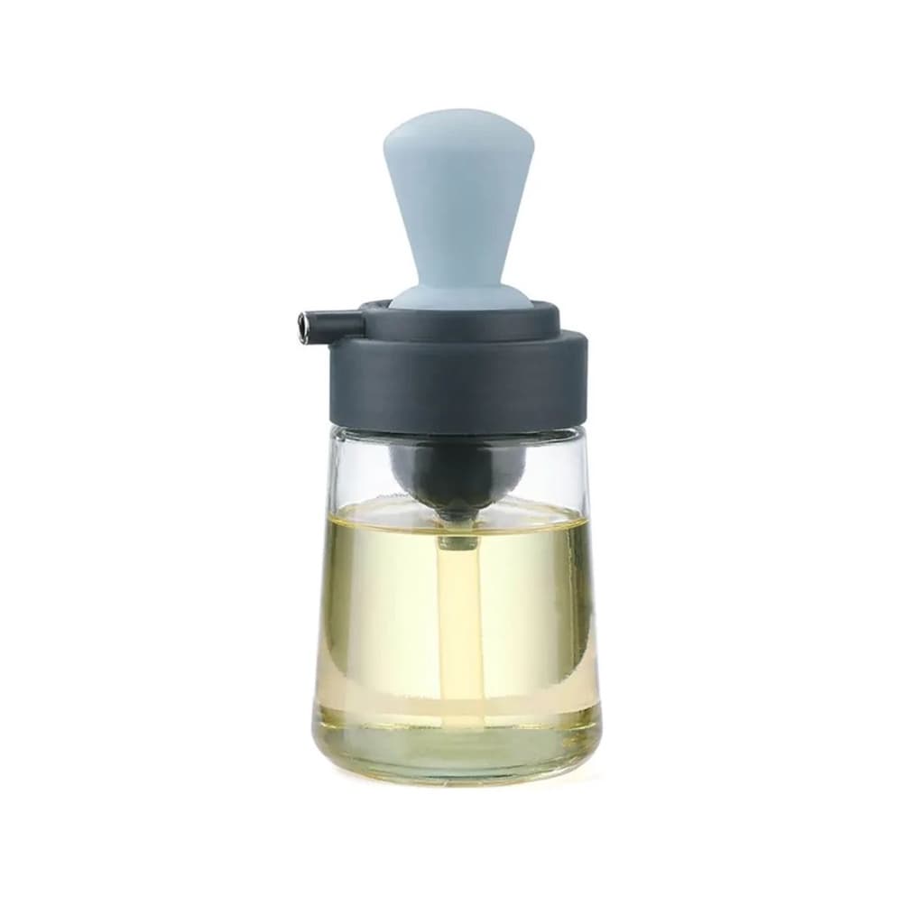 Porta Dispenser Oleo Azeite Pincelador Culinário De Silicone 2 em 1 300ml