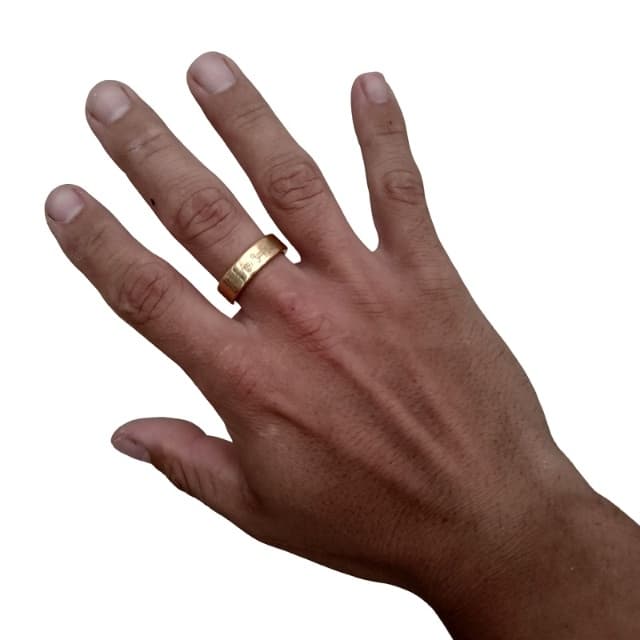Anel Magnético Dourado Pk Ring Imã Neodímio Truque de Mágica