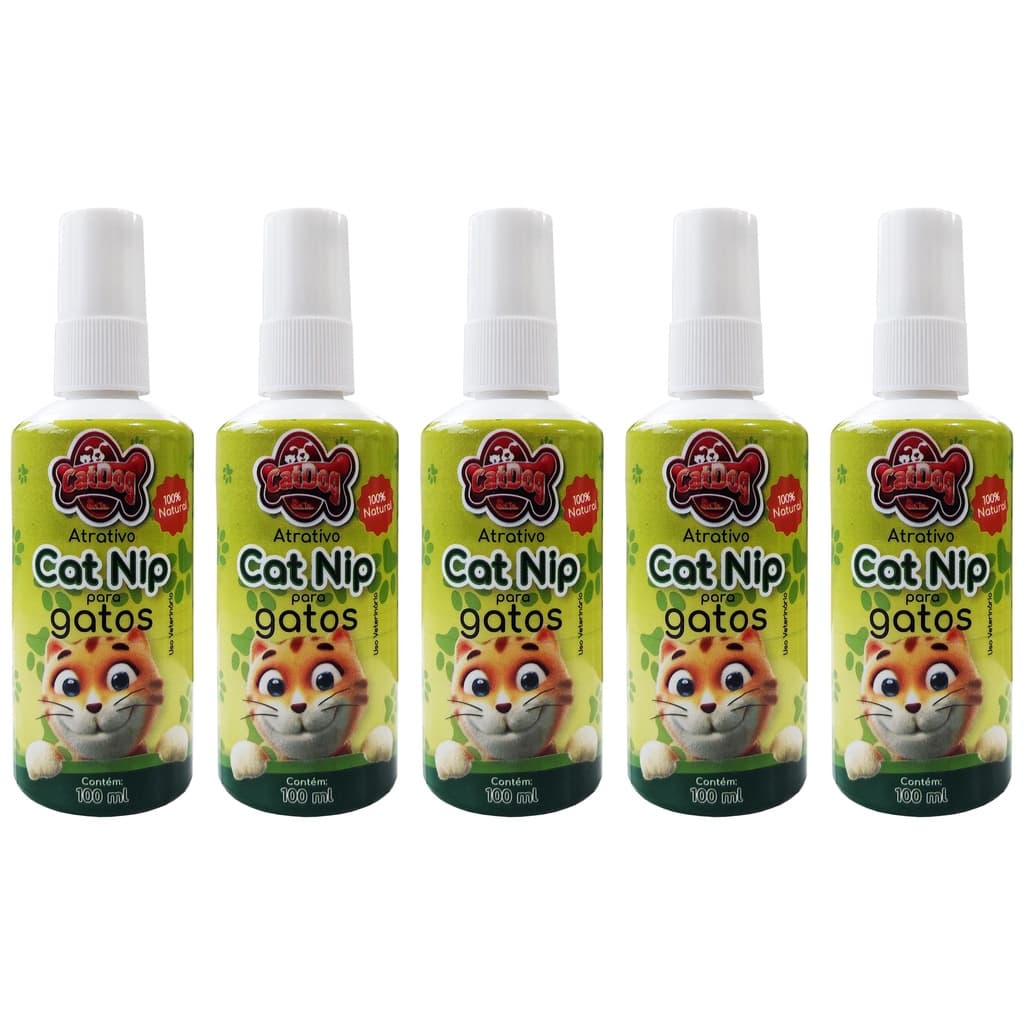 Erva Do Gato Catnip Em Spray 100ml Catdog - 5 un