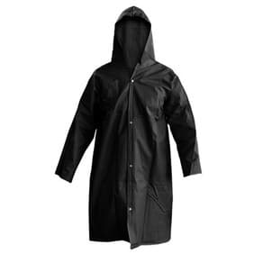 Capa de chuva PVC Forrada Preta GG