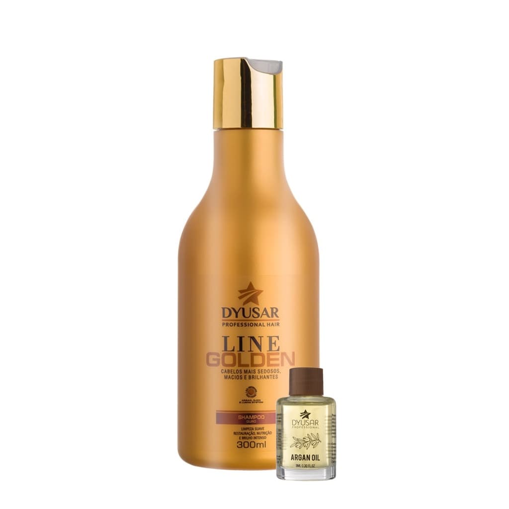 Shampoo de Hidratação Line Golden e Óleo Oil Argan 9ml DYUSAR