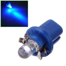 10 x Lâmpada T5 b8.5 acrílico AZUL 12v soquete B8.5 lampada led automotiva
