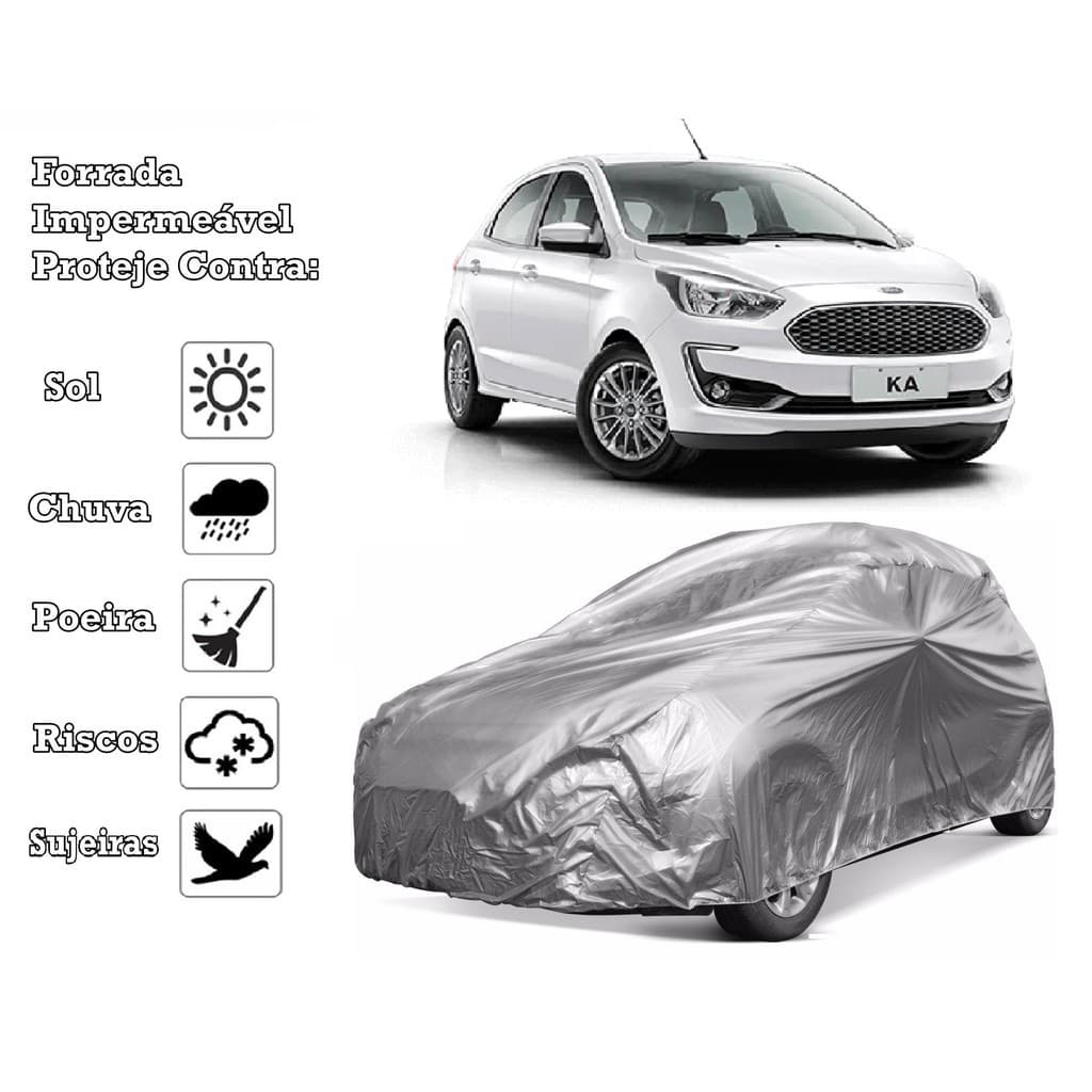 Capa Cobrir Carro Ford Ka Forrada e 100% Impermeável