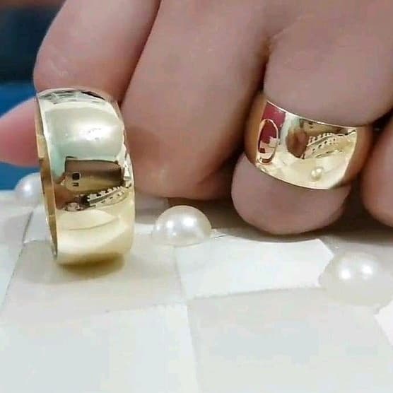 Aliança Casamento e Noivado Unidade (1) 8mm Moedas Antigas