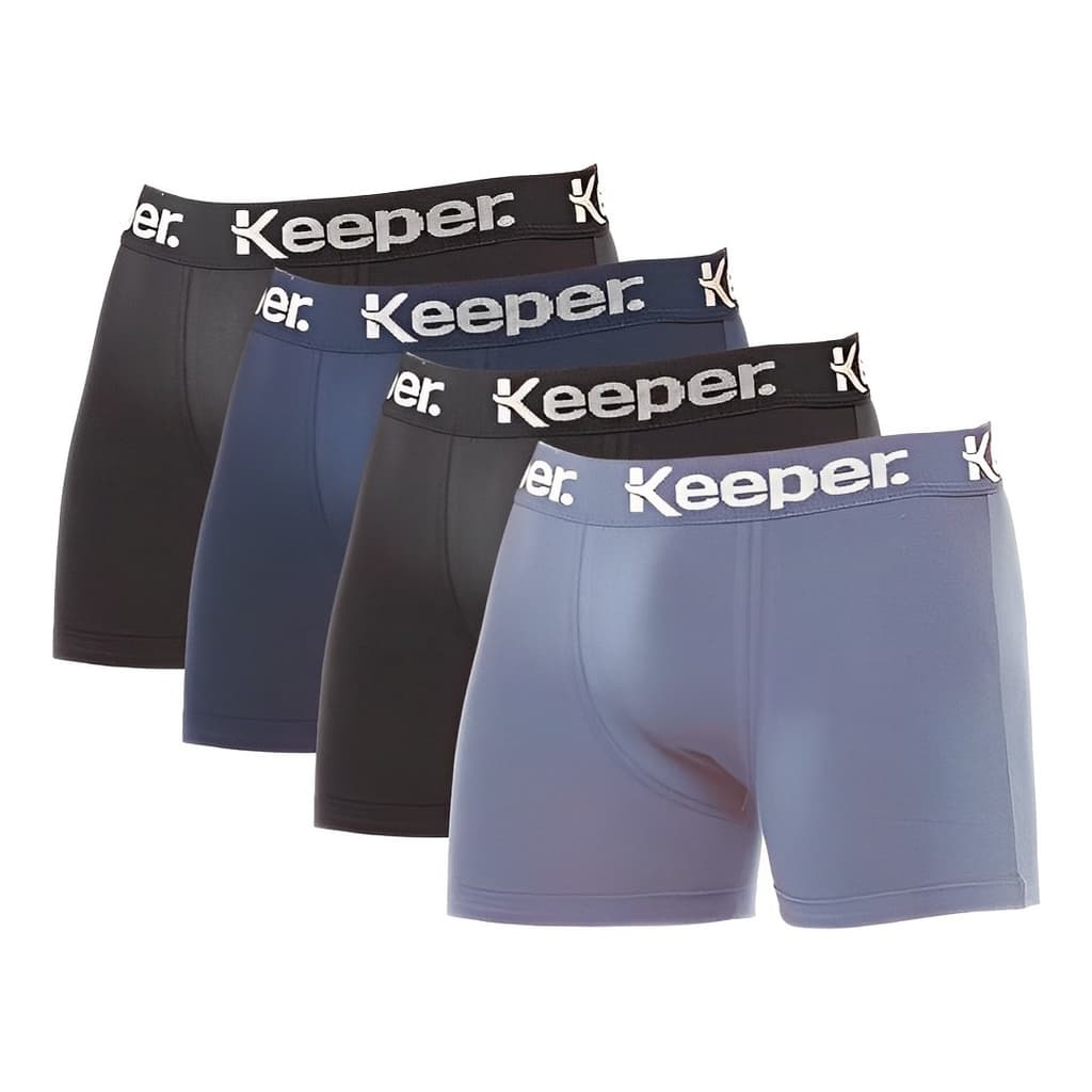 Kit 4 Cuecas Boxer  Em Algodão Masculina Cotton Original