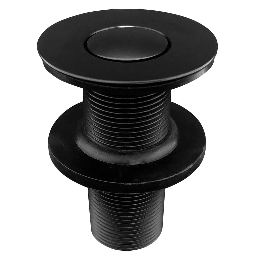 Valvula Click Preta Fosca 7/8 Aço Inox Banheiro Ralo Pia Black Ralo Click Cuba Tampa Pequena 30mm
