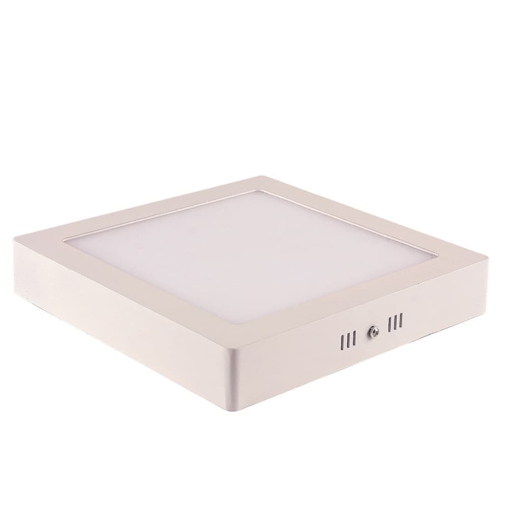 Painel de Led Sobrepor 18w Quadrado Branco Blumenau Branco quente - 3000k