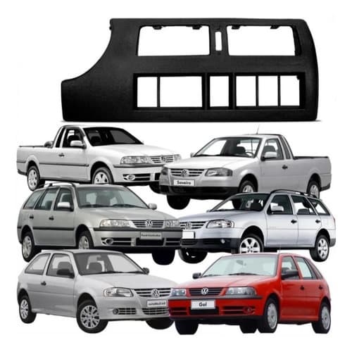 Moldura Painel Central Gol Parati Saveiro G3 00 A 05 - Preto