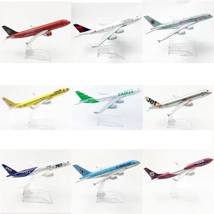 Diecast Airbus A320/A380 Modelo Air Concord Boeing 737/747 Avião