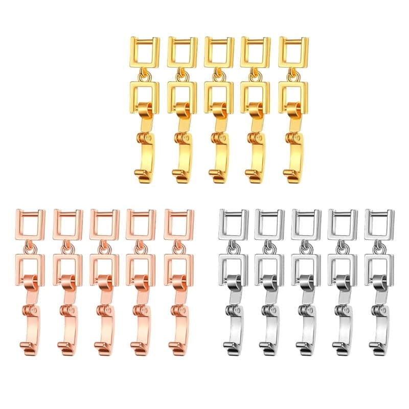 YOIOI 5 Peças Extensores De Pulseira De Colar Fecho De Extensão Dobrável Extensor De Joias Simples Para Fabricação