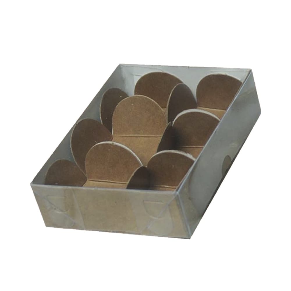 Kit 10 Caixas Para Doces K134 Kraft 12cmX9cmX3cm