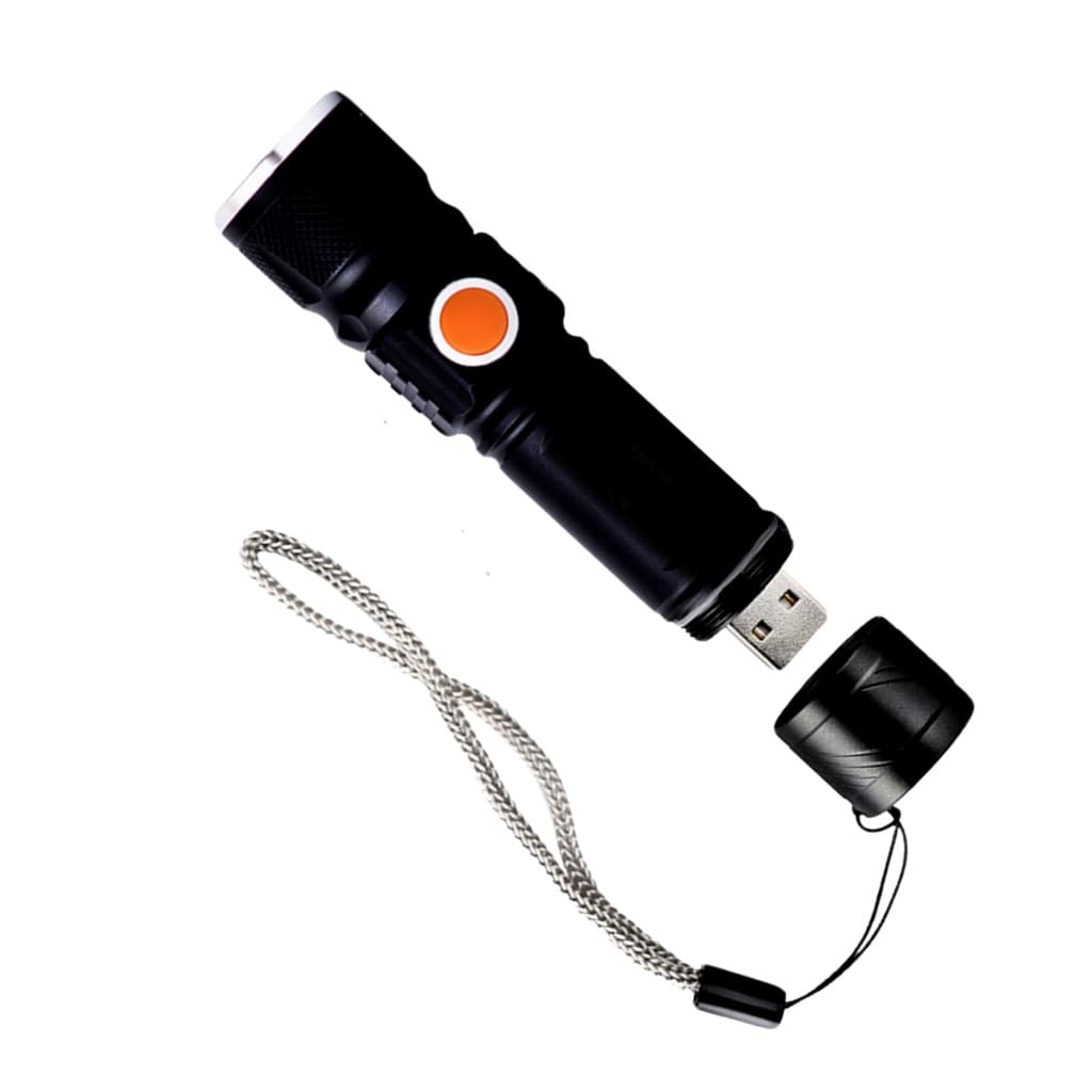 Lanterna Tatica Recarregável Usb Longo Alcance 68000w de Mão T6 Militar Multifuncional