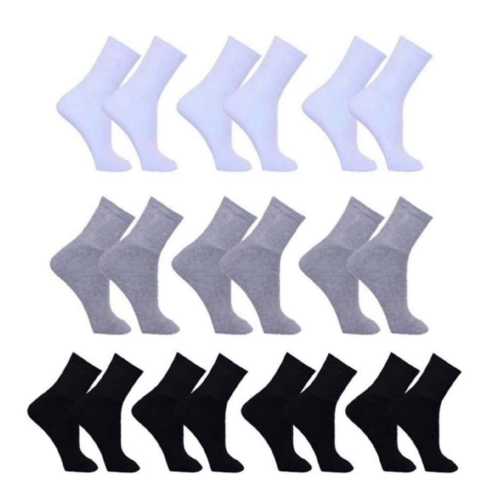 Kit 10 Pares de Meias Masculina Sport Cano Médio