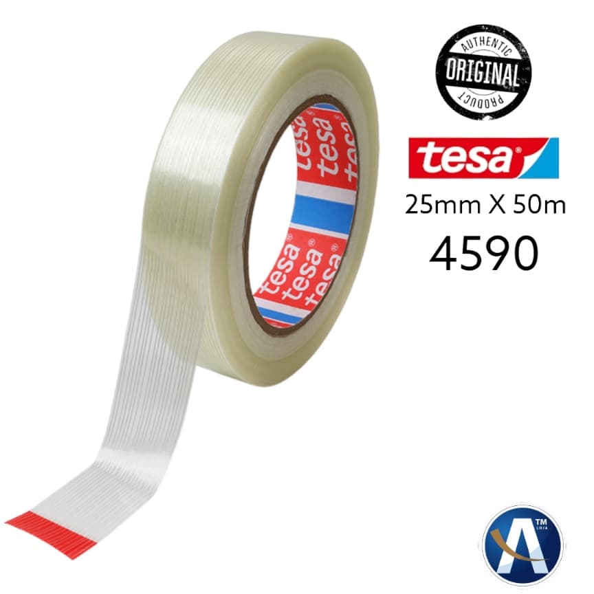 Fita Filamentosa Poliester Transparente 25mm X 50mts TesaR