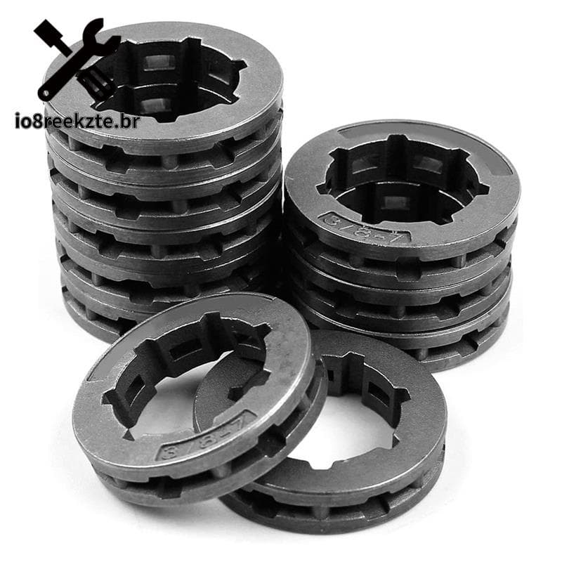 10pçs 3/8 Polegadas 7T 22mm Pinhão De Acionamento Em Corrente Para HUSQVARNA 266 268 272 280 285 288 355 362 372XP 380 385XP Motosserra