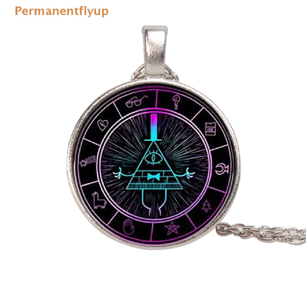 Permanentflyup Triangle Devil Gravity Bill Cipher Fall O Colar Do Zodíaco Presentes
