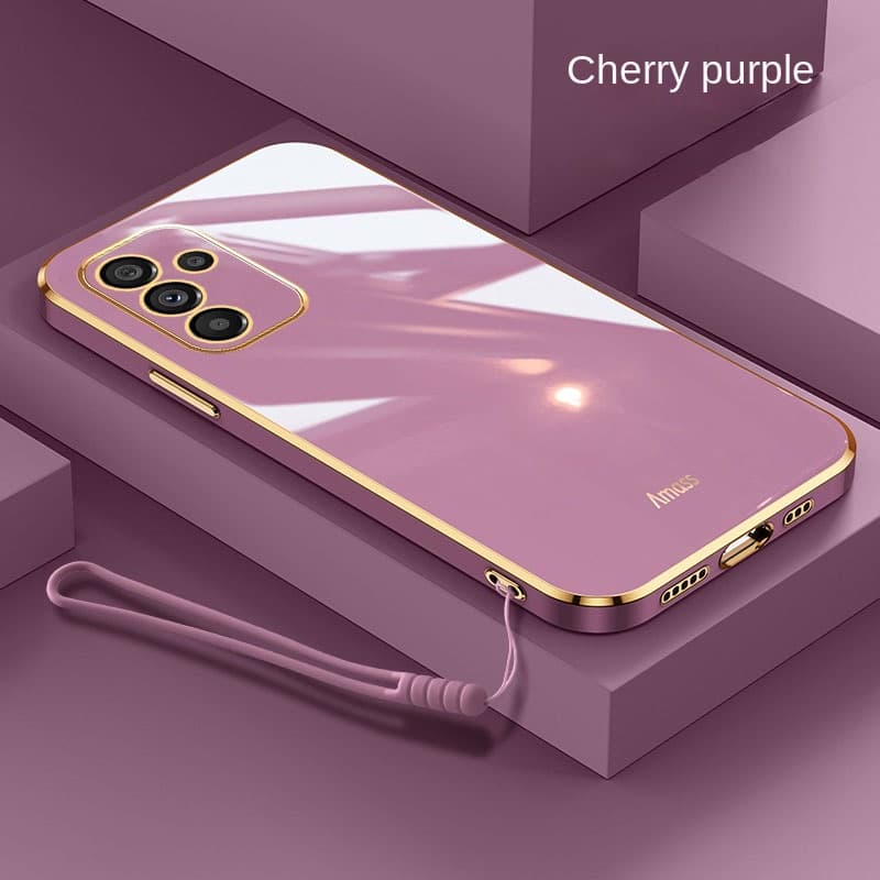 Samsung Galaxy A56 A36 A26 5G Brilhante 6D Chapeamento Bordas Quadradas Caso Requintado Silicone Macio Capa