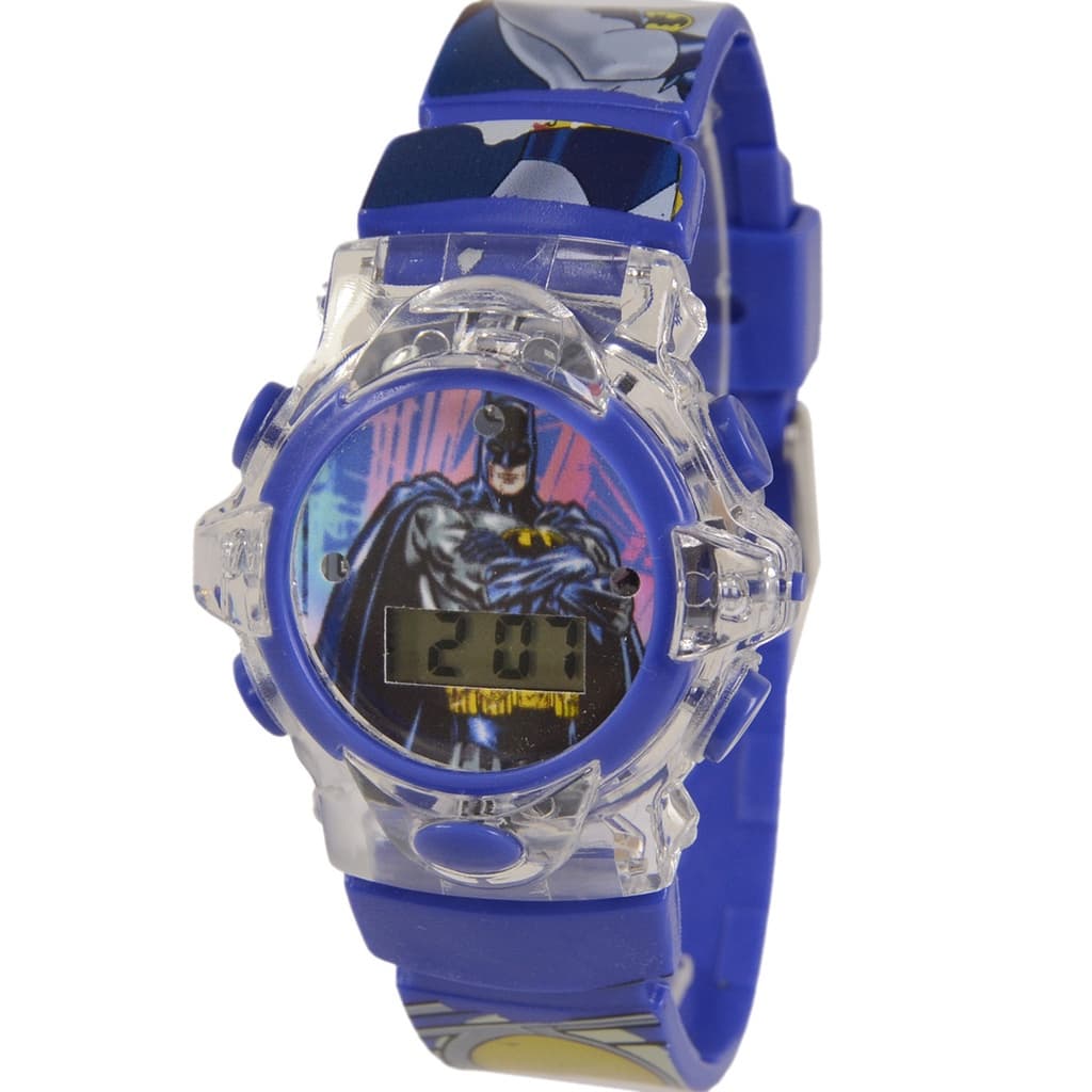 Relógio Batman Infantil Digital Masculino Luz Led com toque Musical