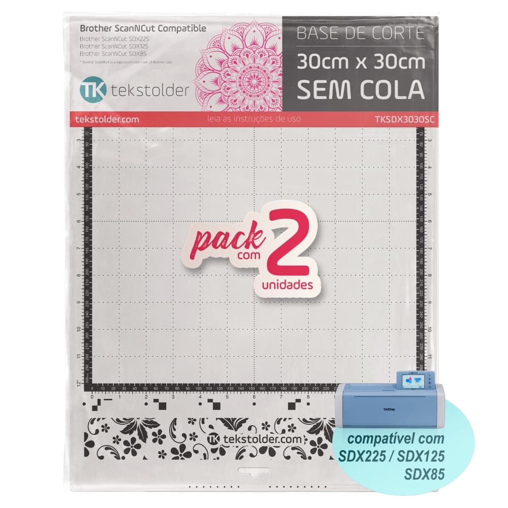Kit com 2 Bases De Corte 30x30 Brother ScanNCut SDX (sem cola)