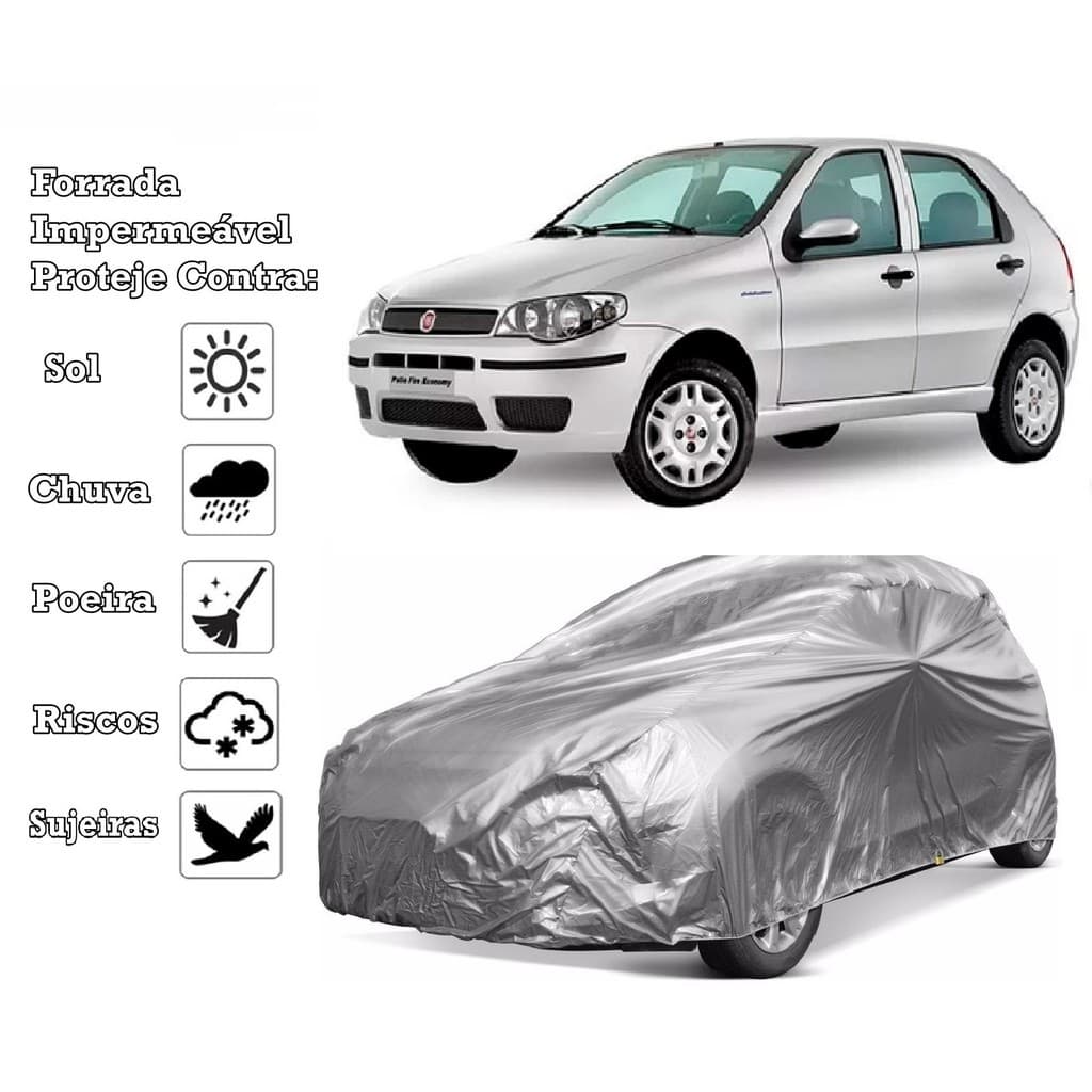 Capa Cobrir Carro Fiat Palio Forrada e 100% Impermeável