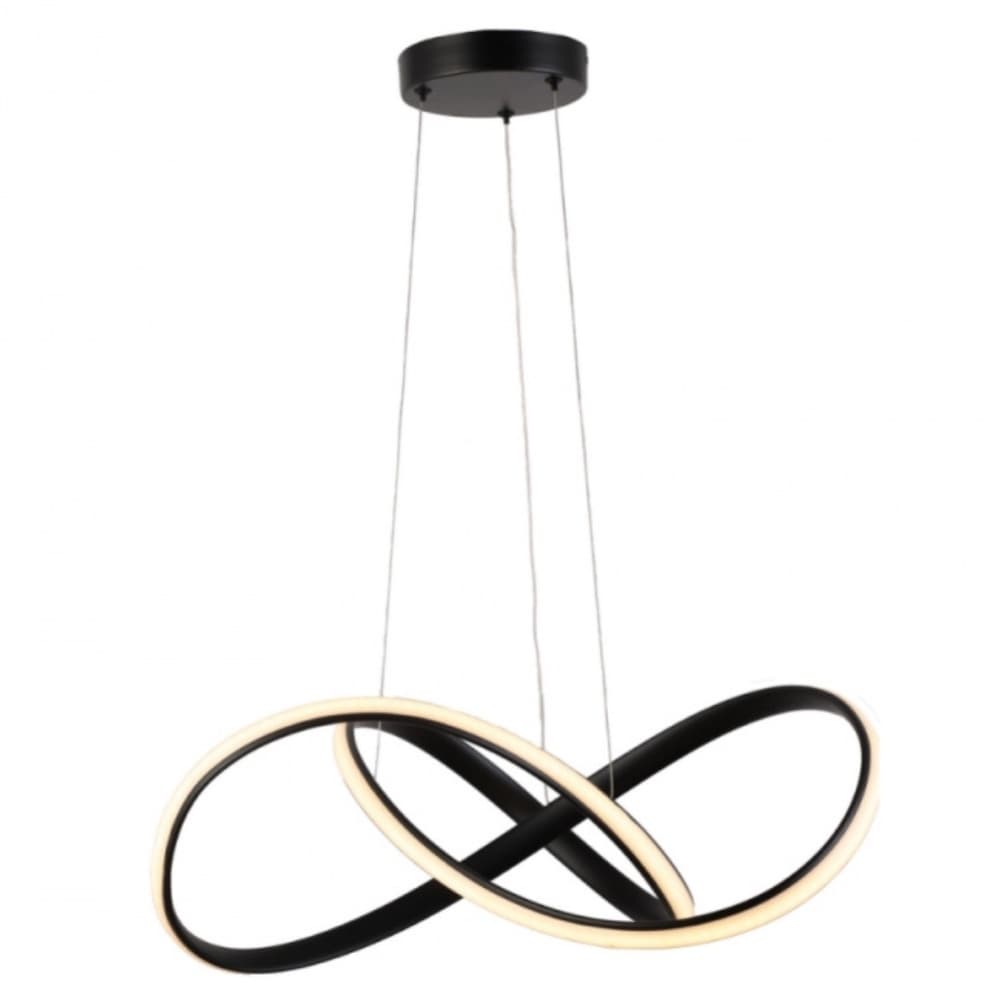 Pendente Strip Preto 36w 3000k 50x20cm Skylight Preto