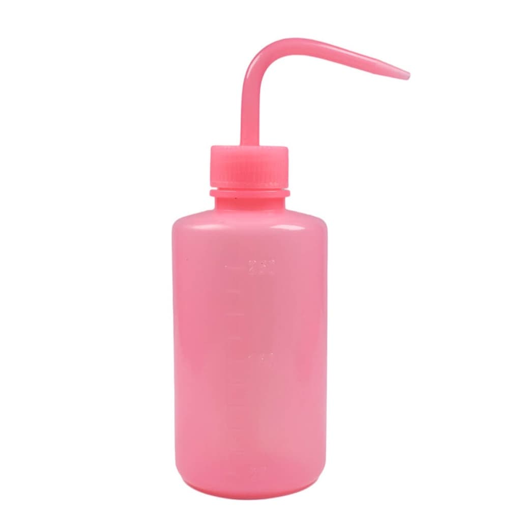 Pisseta Frasco Dosador Graduada Limpeza De Cílios 250ml Rosa