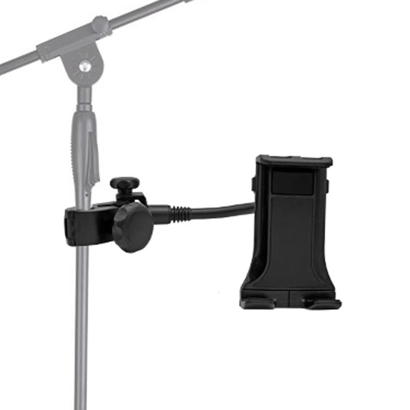 Suporte,Estante,Clamp p/Fixar iPhone,Tablet iPad,Samsung em Pedestal p/ Microfone,Regulavel