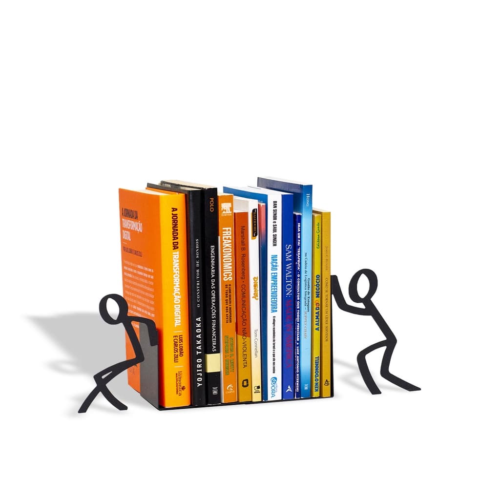 Suporte Livro Aparador Porta Livros Aço Toni Bibliocanto Geguton
