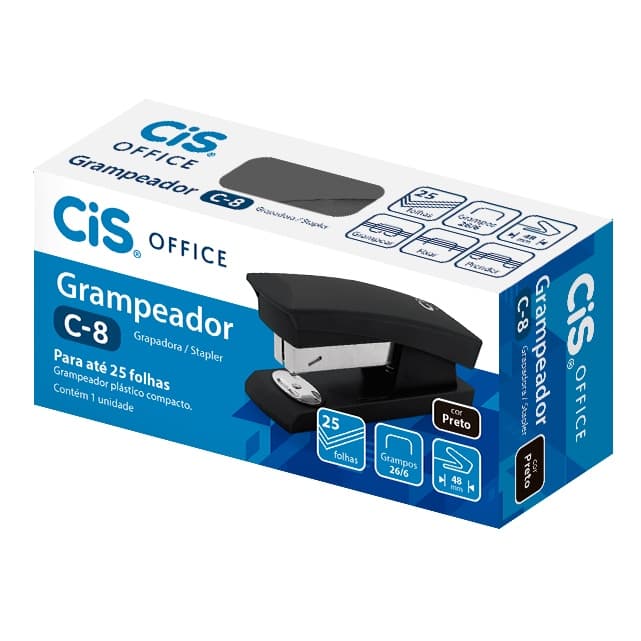 Grampeador Preto Médio Cis   un