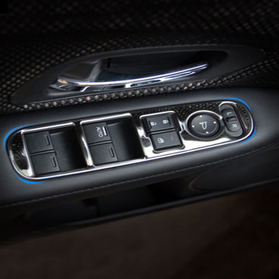 Para Honda HRV HR-V Vezel 2014-2021 Painel De Elevação De Janela Carros Decoração Capa Revestimento Estilo Acc .