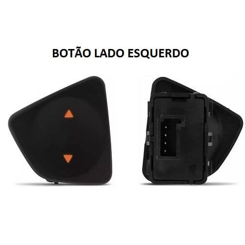 Botão Interruptor Vidro Elétrico Novo Uno Simples Lado Esquerdo