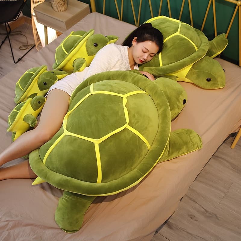 Bens Achados 35/45/55cm Adorável Tartaruga Brinquedo De Pelúcia Kawaii Boneco Animal Macia Marinha Presentes De Aniversário Para Crianças Menina