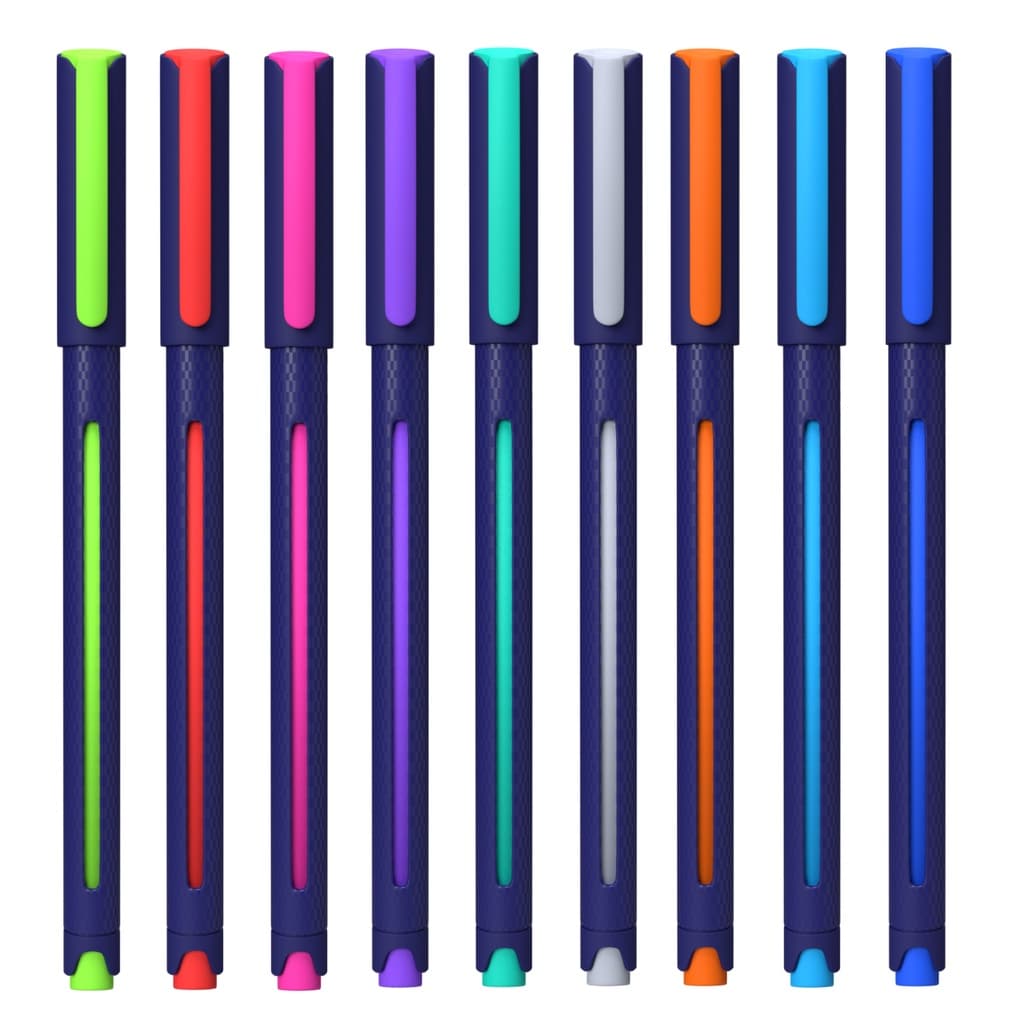 Caneta Yolo Estojo com 10 cores Cis Ponta Fina 0.7mm ou unidade