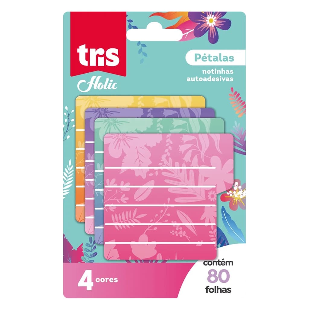 Notas Autoadesivas Pétala Holic Garden C/ 80 Fls Tris