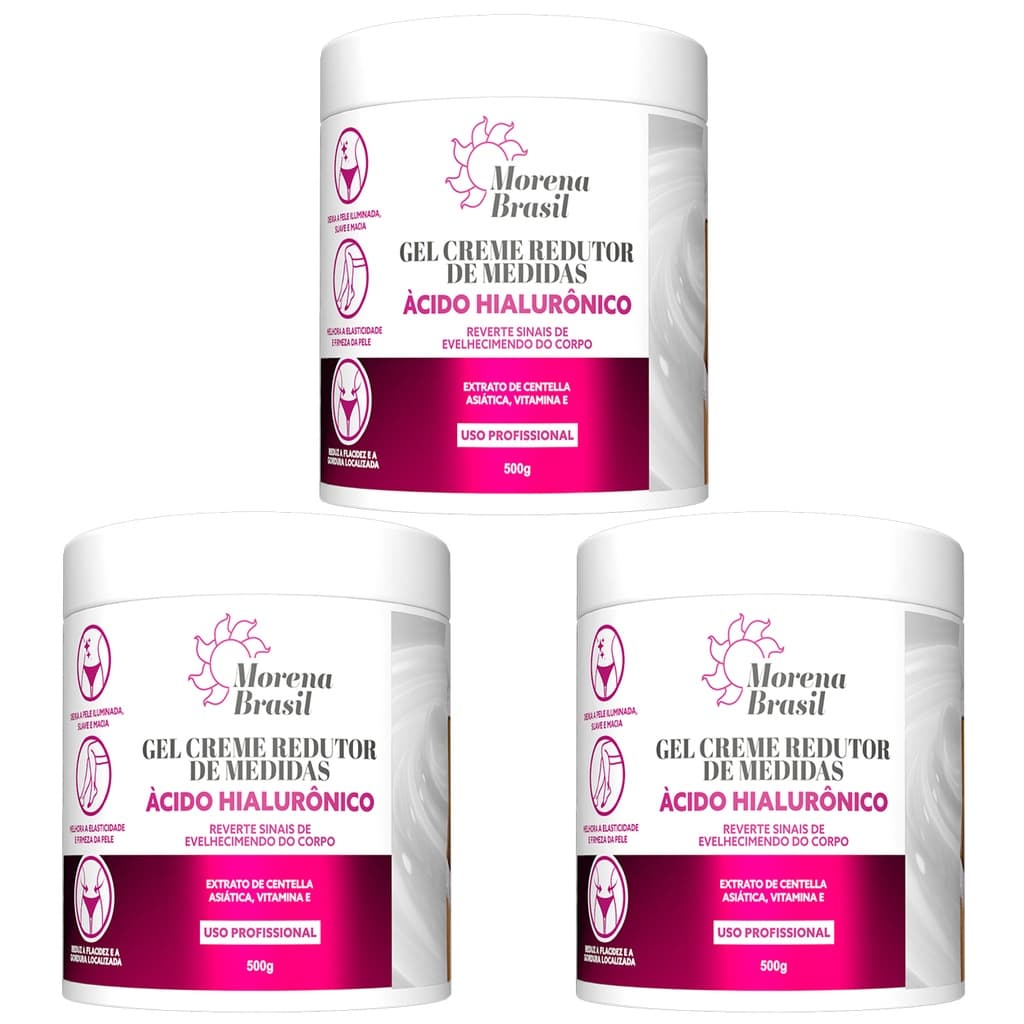 Kit 3 Gel Modelador Corporal Morena Brasil | Morena brasil 🔅 500g