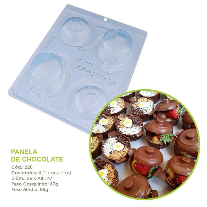 Forma Bwb Especial Panela Doces Finos 3 Partes C/ Silicone 85G Cod-220 (Bwb Especial)