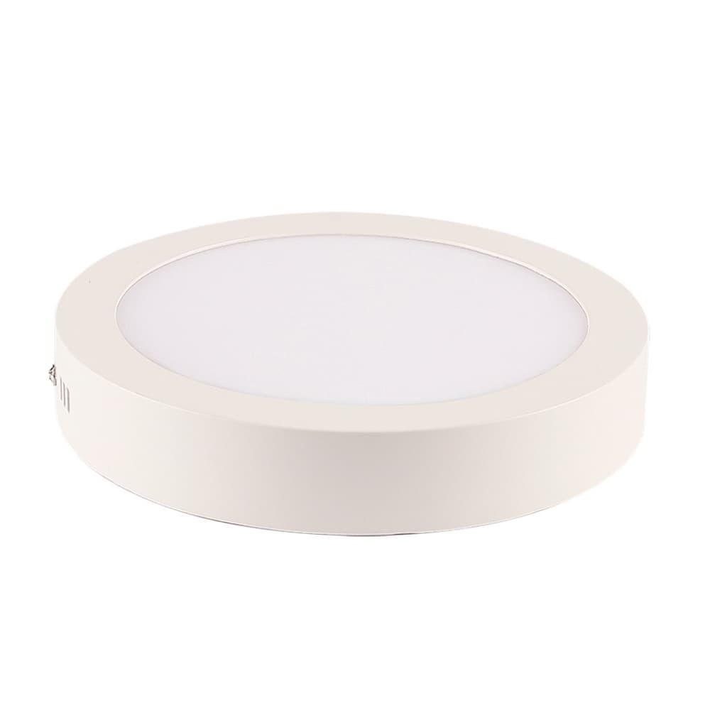 Painel de Led Sobrepor 18w Redondo Blumenau Branco frio - 6500k - Branco