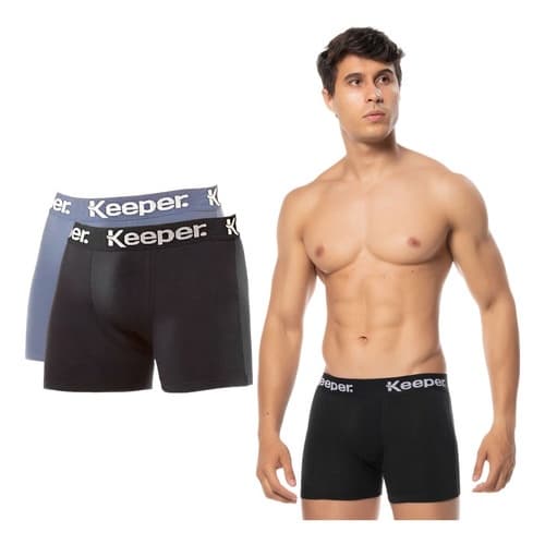 Cueca Boxer Básica Lisa Cotton Algodão Masculino Box