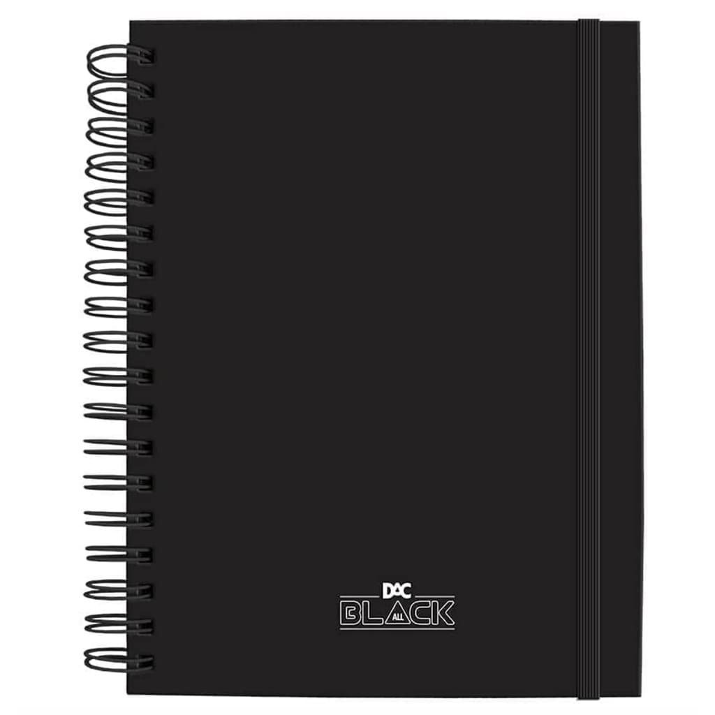 Caderno Univ. Smart All Black 10 Divisórias 80 Folhas Dac