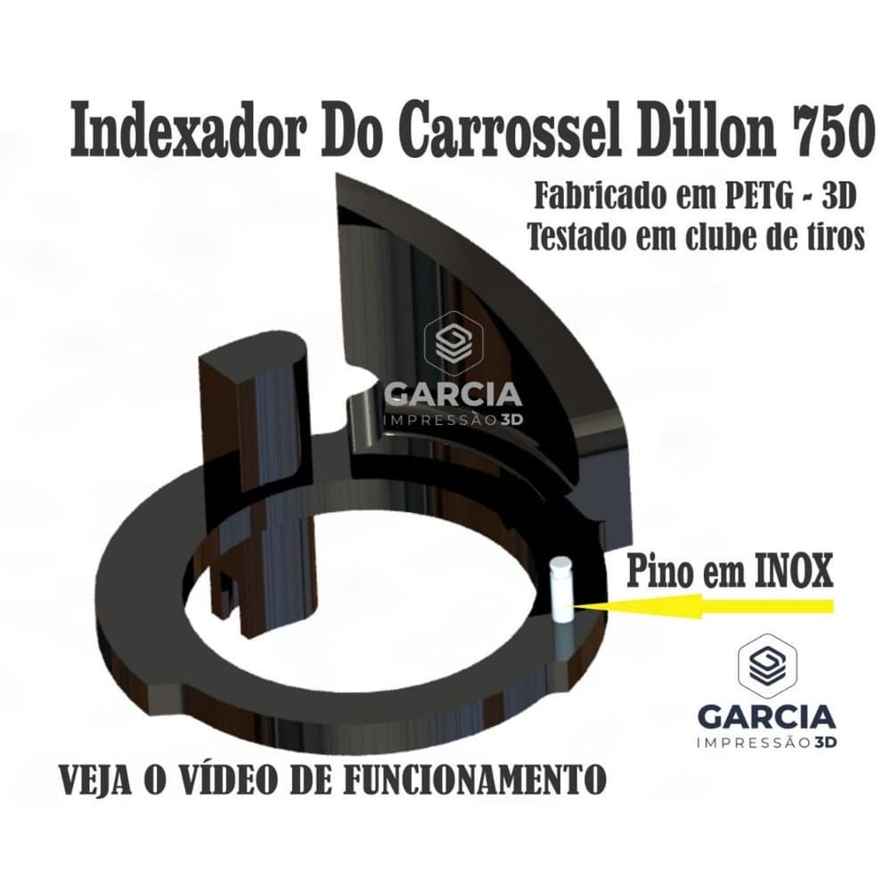Indexador Do Carrossel Para Dillon 750 Fabricado Em 3d