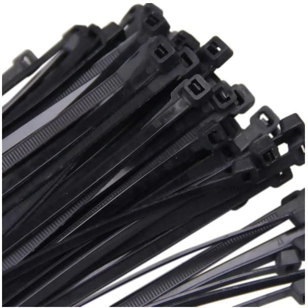 50 Abraçadeiras enforca gato tire Cinta Plástica Fita Hellermann Preta - 7,6 X 40cm 50 Peças - ref.1055
