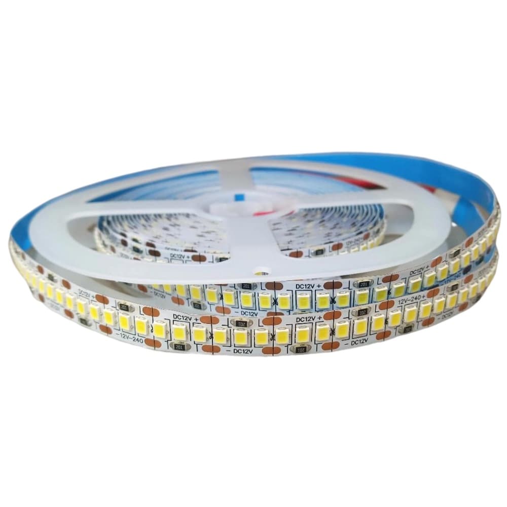 Fita de Led 240led/m 19,4w/m 12v IP20 5m Alpertone Branco Neutro- 4000k