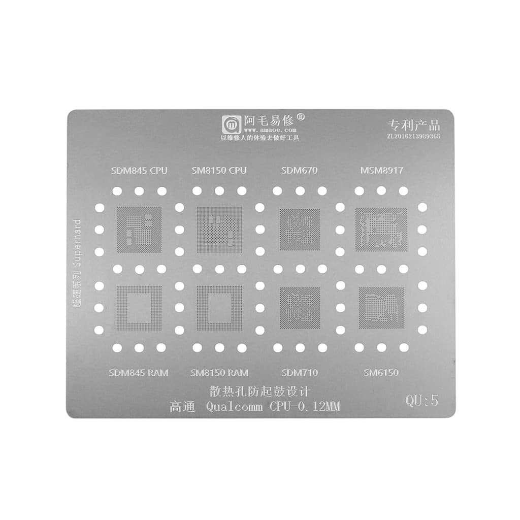 Stencil Amaoe Qualcomm QU5 04455