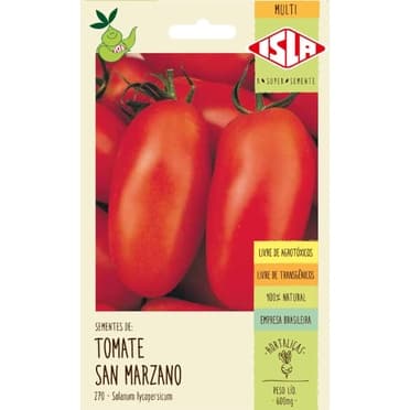 Sementes de Tomate San Marzano tipo italiano - 250 mg - Isla Original