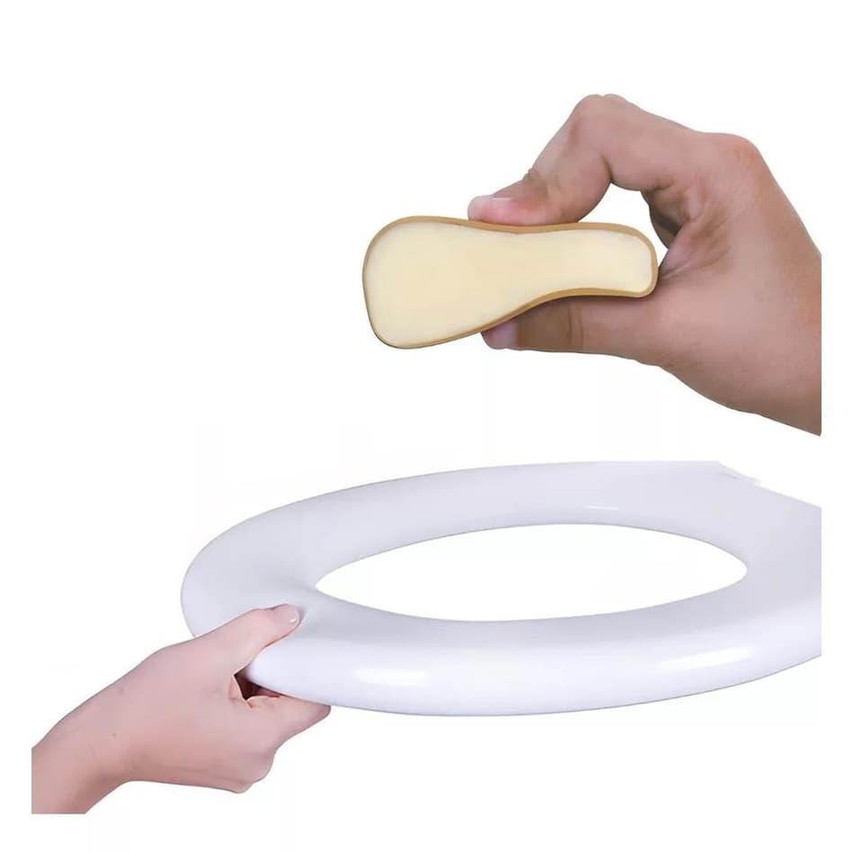 Assento Sanitario Oval Universal Almofadado Branco Tampa Privada