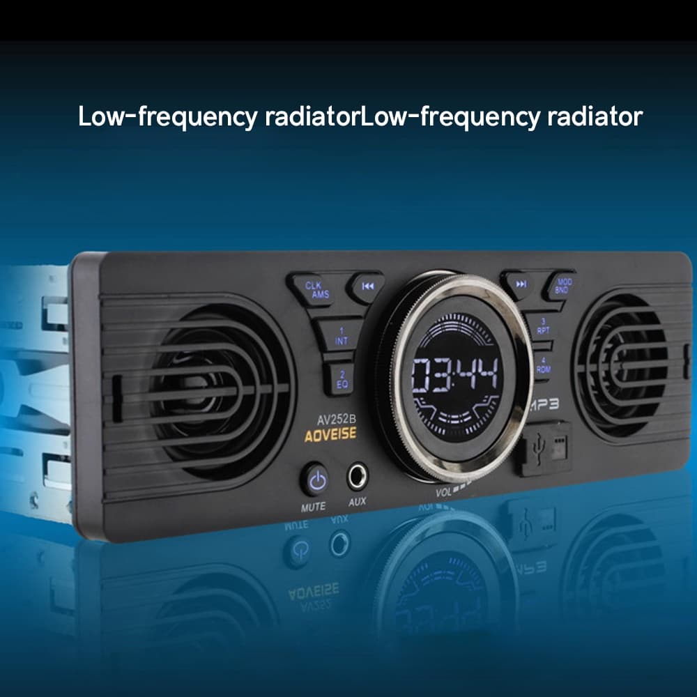 Cawdbr 12.0V Carro Cartão De Memória Digital Seguro MP3 Rádio De Elétrico Com Alto-Falante BT Altifalante Estéreo