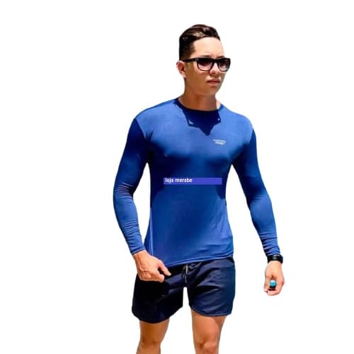 Camisa Proteção Esportiva, Pesca, academia ciclismo - Camisas Proteção Solar Uv+50 Camiseta Segunda Pele Moda Praia Promoção